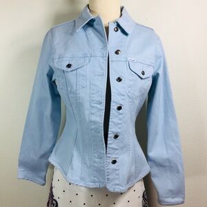 Faconnable Women Blue Denim Jacket Sz. S